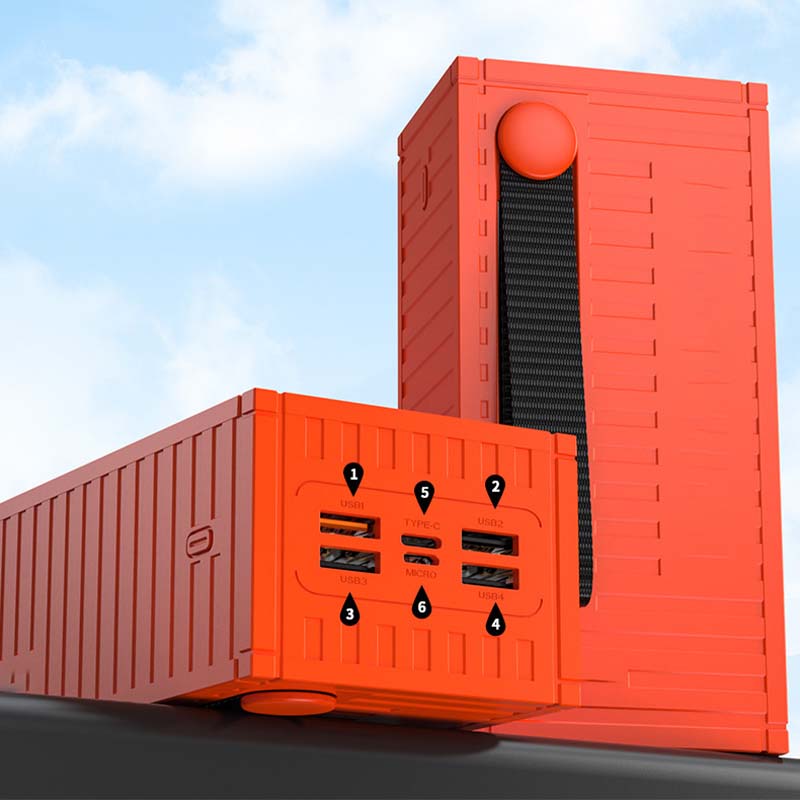 Pikalataava tehopankki digitaalisella näytöllä