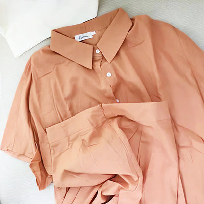 Säästä jopa [40%] pois!💟Naisten rento puuvilla-pellava kaksiosainen setti