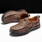 Miesten kestävästä nahasta valmistetut slip-on loaferit