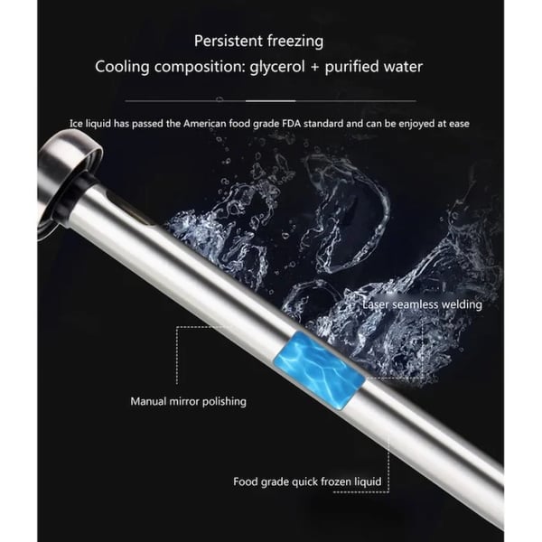 Ruostumattomasteräksinen Juoma- ja Olutjäähdytin