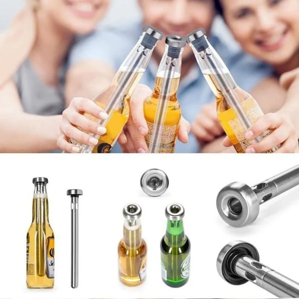 Ruostumattomasteräksinen Juoma- ja Olutjäähdytin