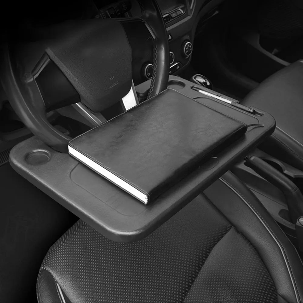 Kannettava tietokone-/ruokailuohjauspyöräpöytä autoon