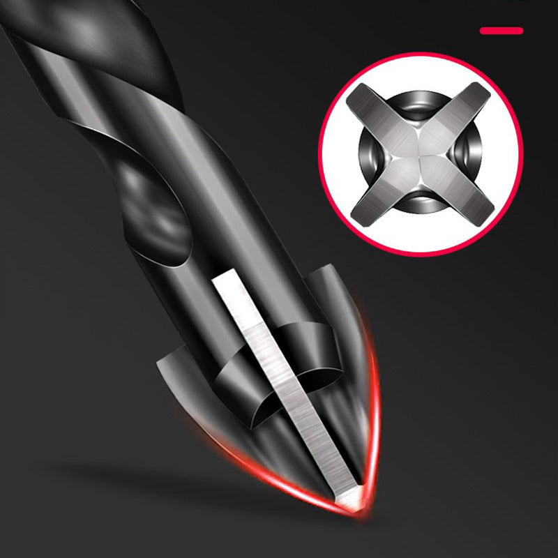 🔥High-strength 4-Edge Cross Drill Bit-sarja