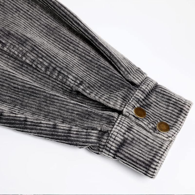 💟Naisten rento corduroy-hupparitakki värilohkoilla