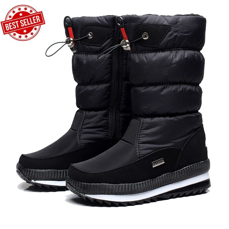 Premium vedenpitävä Faux turkis luistamaton Naisten Snow Boots