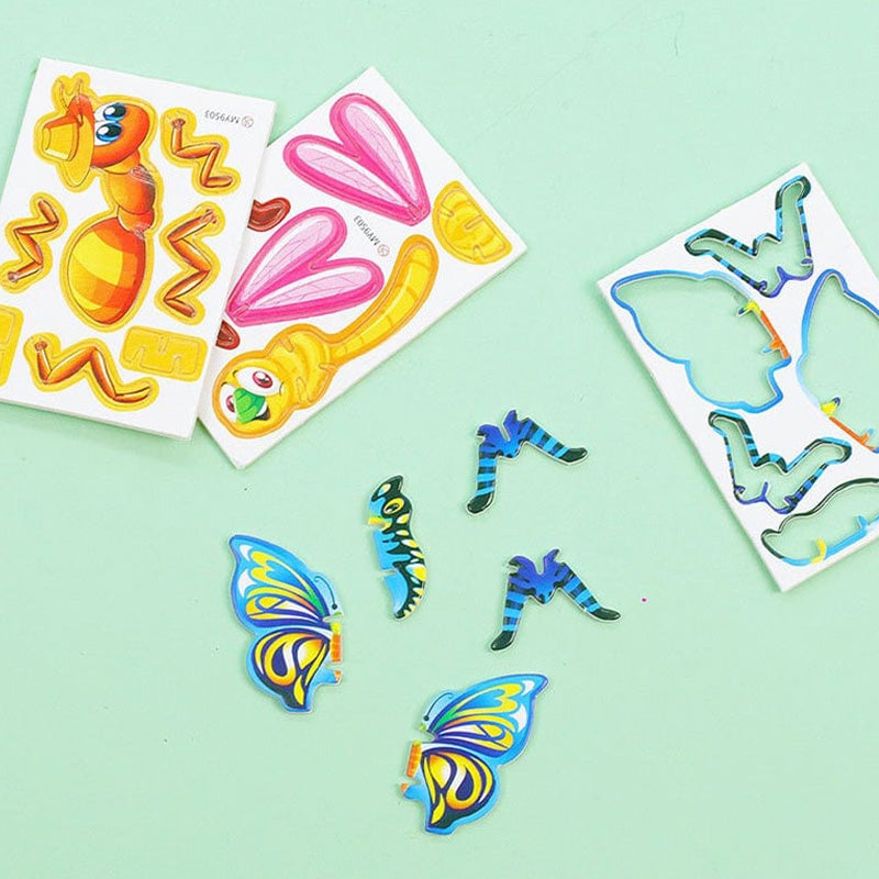 🦋DIY Lasten opettava 3D-pulmapeli🚁