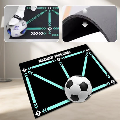 ⚽Liukumaton jalkapallo jalka harjoitusmatto🏆