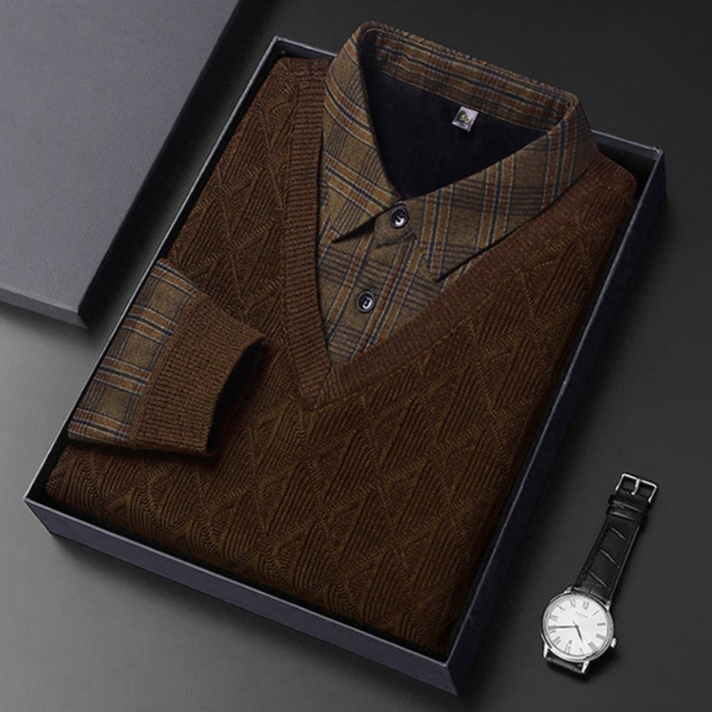 🔥Miesten kauluspaita neule