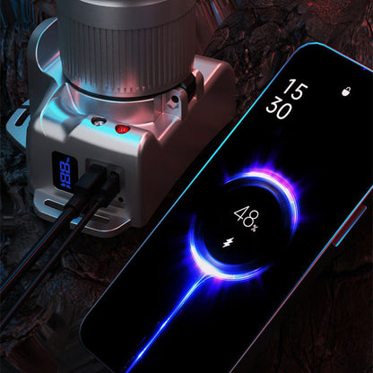 Zoomattava LED päävalaisin 6 moodilla ja liiketunnistimella