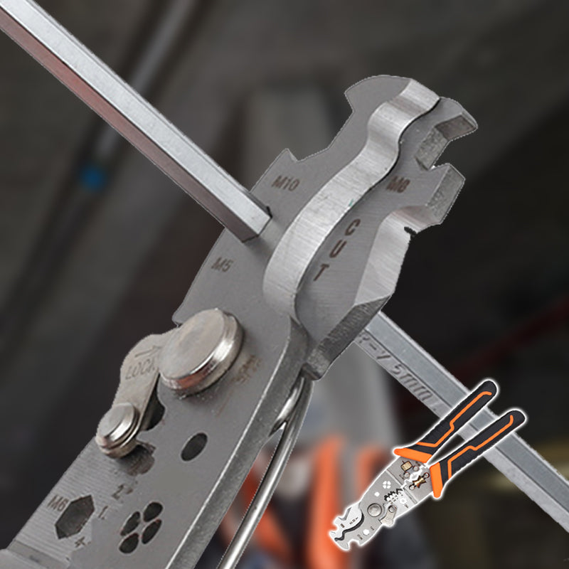 Monitoimiset johdonkuorinta- ja puristuspihdit