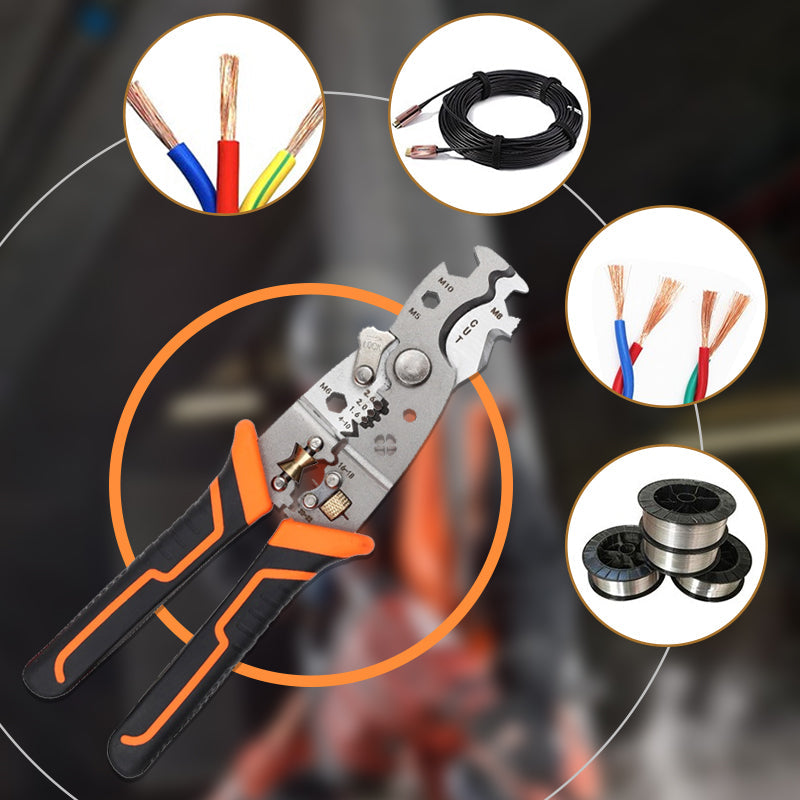 Monitoimiset johdonkuorinta- ja puristuspihdit