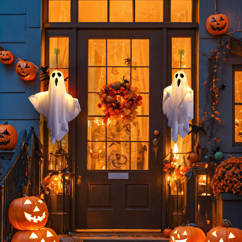Hehkuva Kummitus Kattokruunu Halloween-juhla koristeeksi