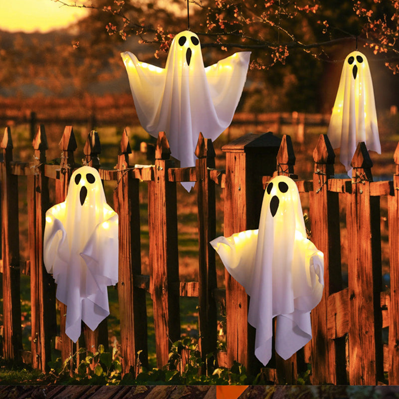 Hehkuva Kummitus Kattokruunu Halloween-juhla koristeeksi