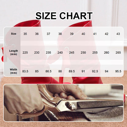 👢Naisten Lace-Up Chunky Heel Mid-Calf saappaat