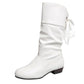 👢Naisten Lace-Up Chunky Heel Mid-Calf saappaat