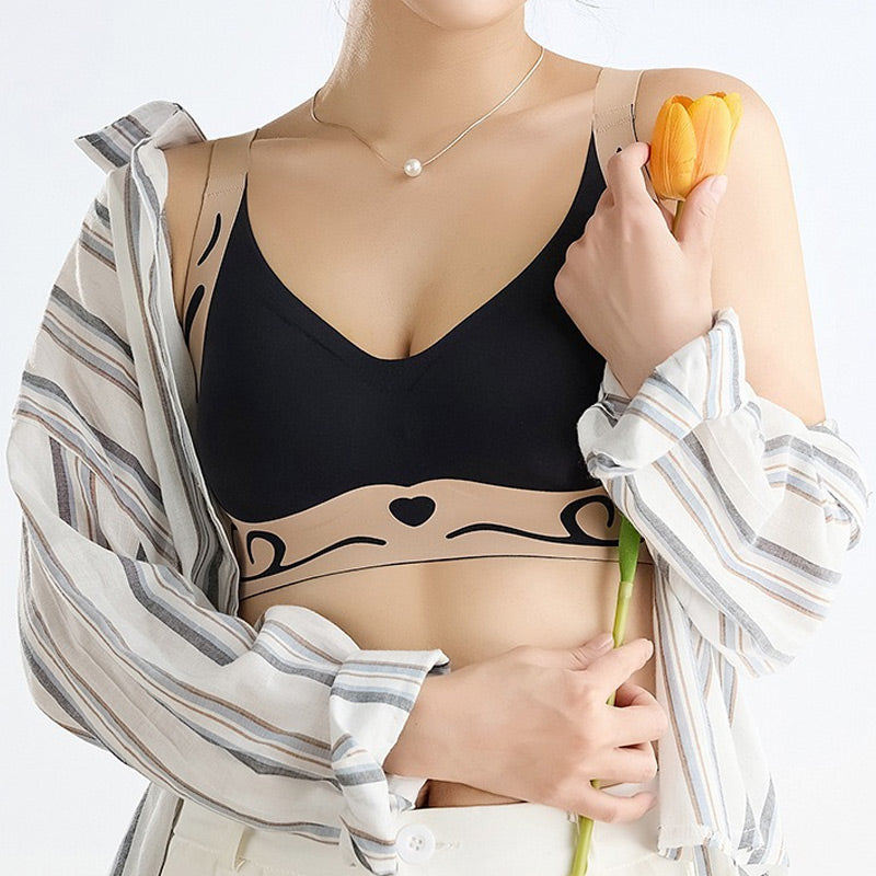 💟Naisten langattomat hengittävät push-up-rintaliivit