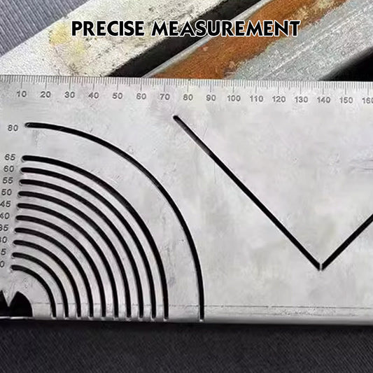 Square Stainless Steel 90° Arc Angle Marking Ruler
