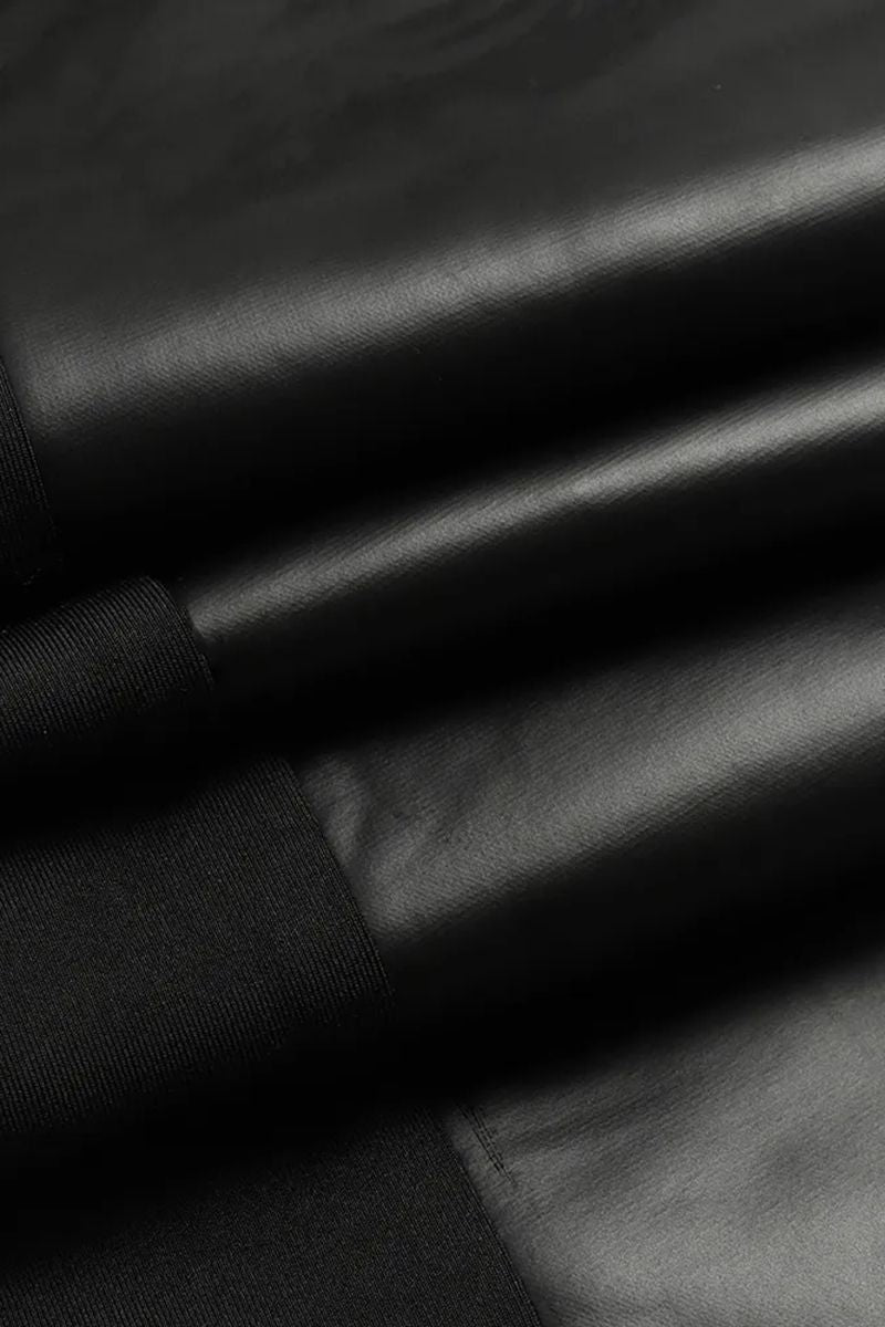 Tekonahkahousut, Joissa on Kontrastireunus Ja Vetoketju