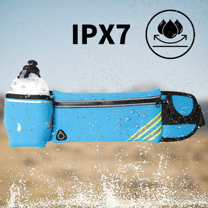 Universaali vedenpitävä tarkoitettu vyölaukku ja juomapullo setti ulkokäyttöön