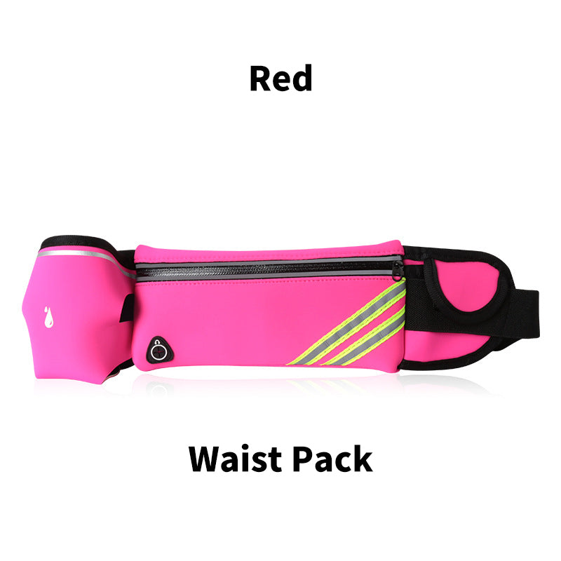 Universaali vedenpitävä tarkoitettu vyölaukku ja juomapullo setti ulkokäyttöön