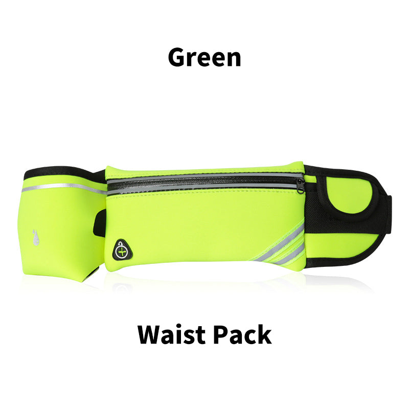 Universaali vedenpitävä tarkoitettu vyölaukku ja juomapullo setti ulkokäyttöön