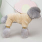 Stretch lemmikkieläinten fleece-onesie kiristysnyörillä