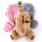 Stretch lemmikkieläinten fleece-onesie kiristysnyörillä