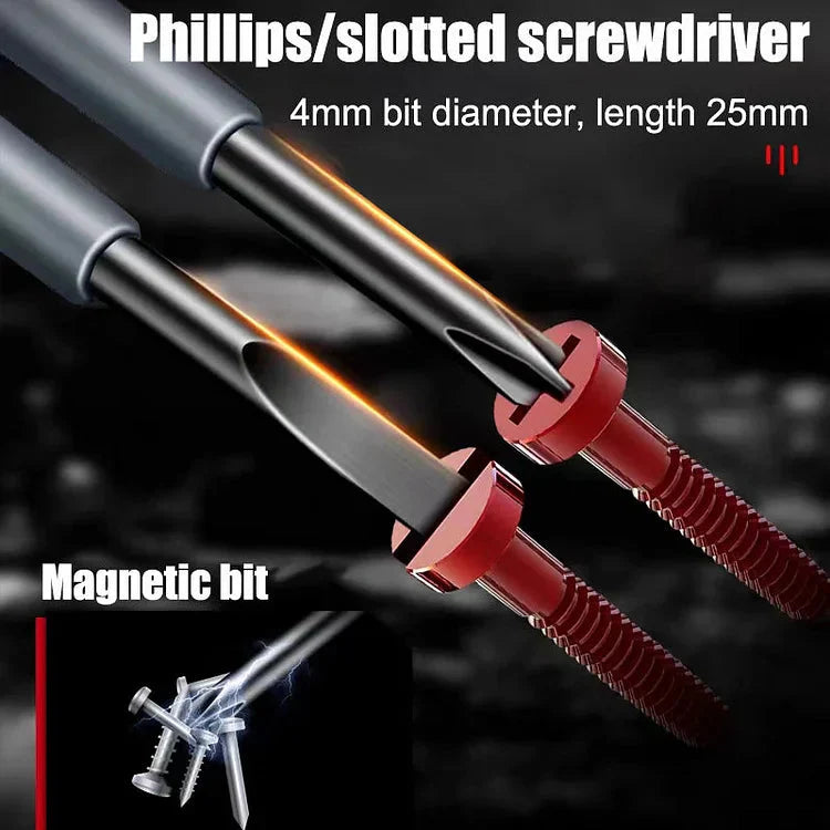 ⚡2-in-1 Korkean vääntömomentin vahva magneettinen ruuvimeisseli sähköilmaisin