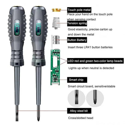 ⚡2-in-1 Korkean vääntömomentin vahva magneettinen ruuvimeisseli sähköilmaisin