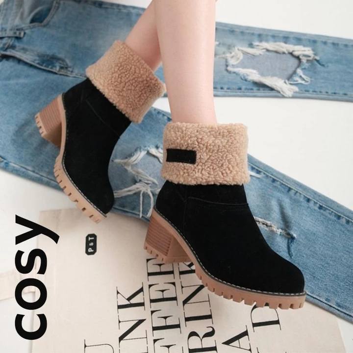 🔥2024 uudenvuoden kuuma myynti 50% pois 🔥COSY Naisten High Top vuorattu talvikengät