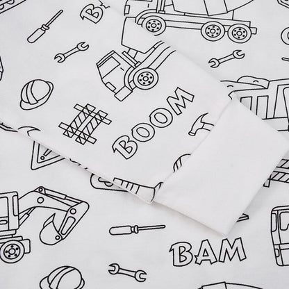 DIY Sarjakuvamaalattavat Pyjamat Lapsille
