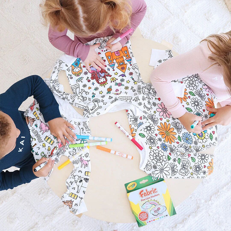 DIY Sarjakuvamaalattavat Pyjamat Lapsille
