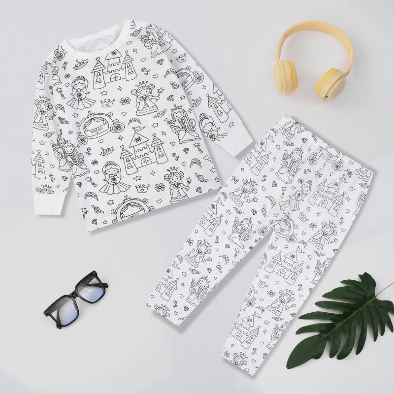 DIY Sarjakuvamaalattavat Pyjamat Lapsille