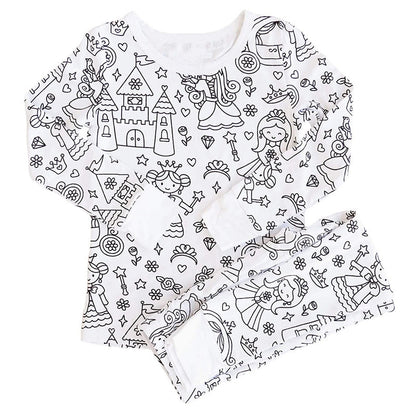 DIY Sarjakuvamaalattavat Pyjamat Lapsille