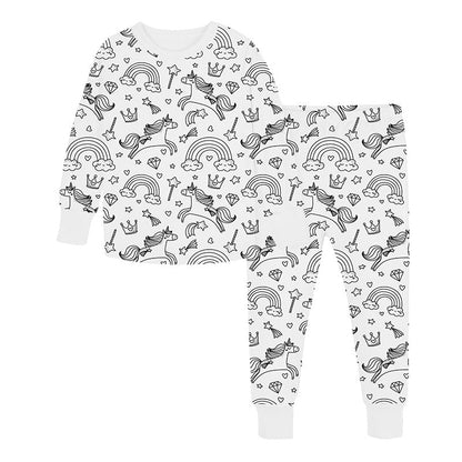 DIY Sarjakuvamaalattavat Pyjamat Lapsille