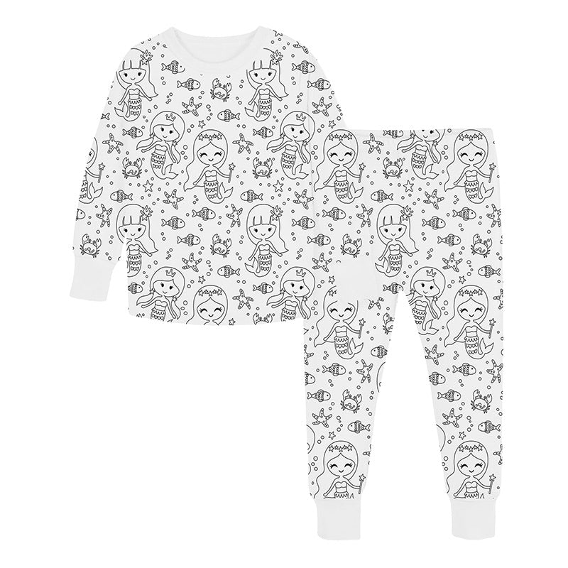 DIY Sarjakuvamaalattavat Pyjamat Lapsille