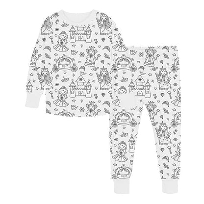 DIY Sarjakuvamaalattavat Pyjamat Lapsille