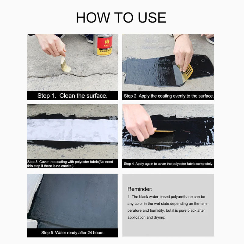 🍃Polyuretaani Vedeneristys ja vuotojen korjaus Ympäristöystävällinen pinnoite