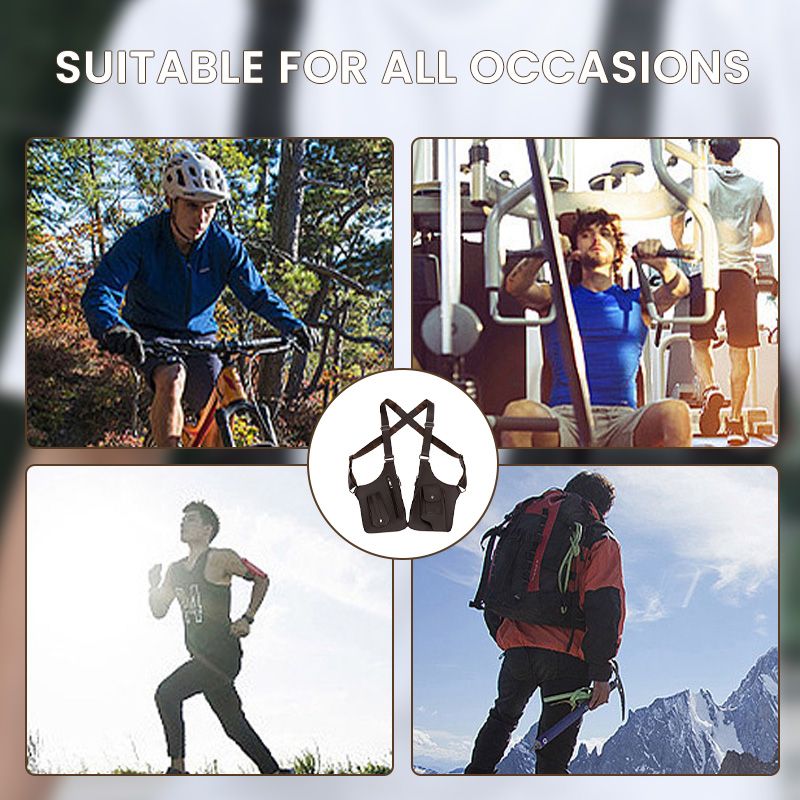 Miesten Anti-Theft Multi-tasku Double-olkapää taktinen laukku