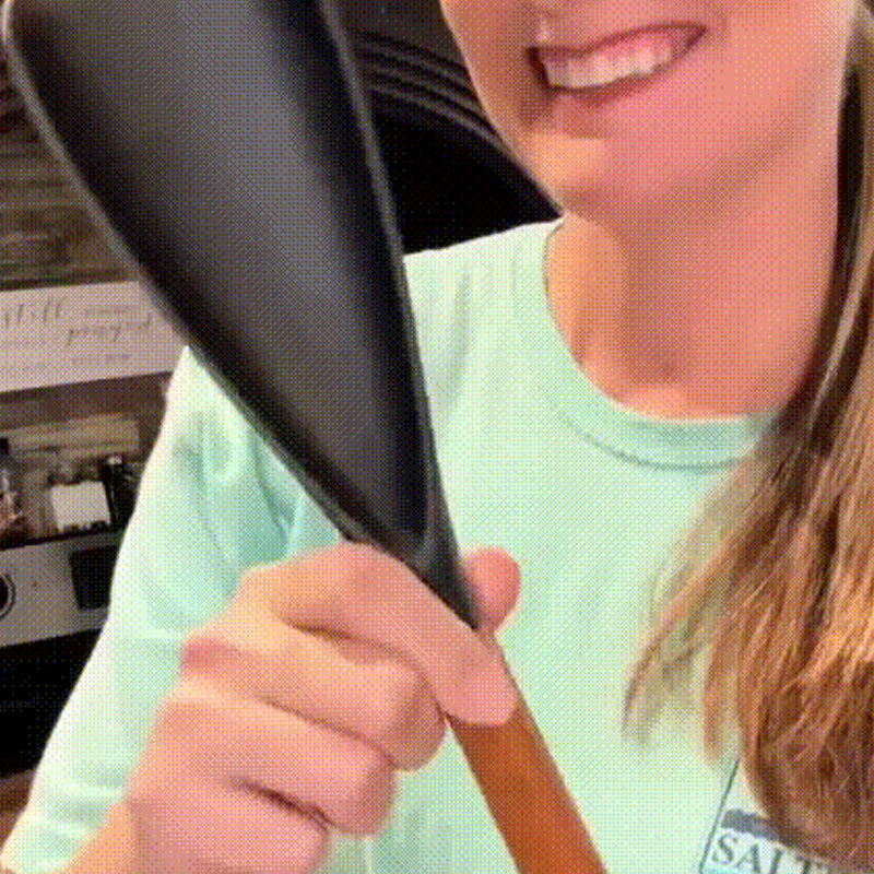 🍲Jopa 49 % alennusta!!🥄Silikoni Salaatti Spatula Puukahvalla