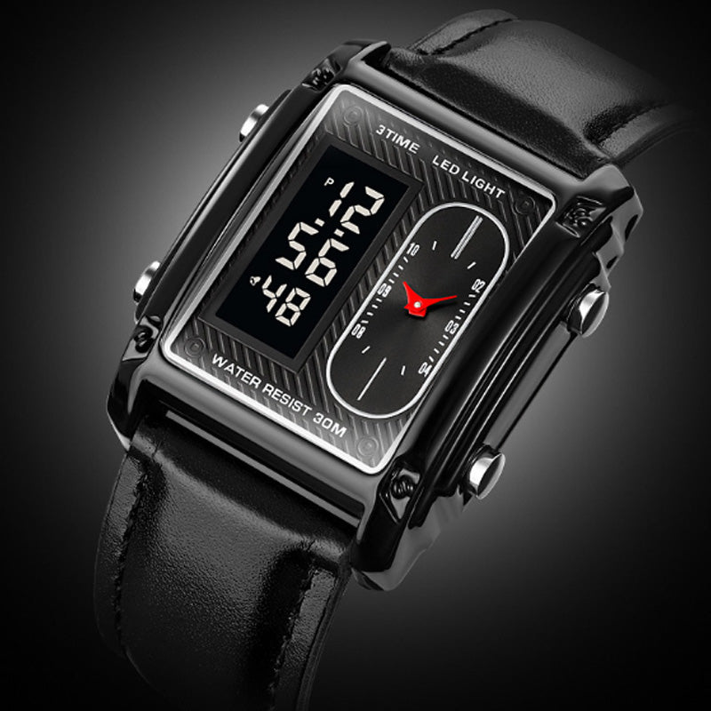 Tyylikäs monitoiminen vedenkestävä miesten kello