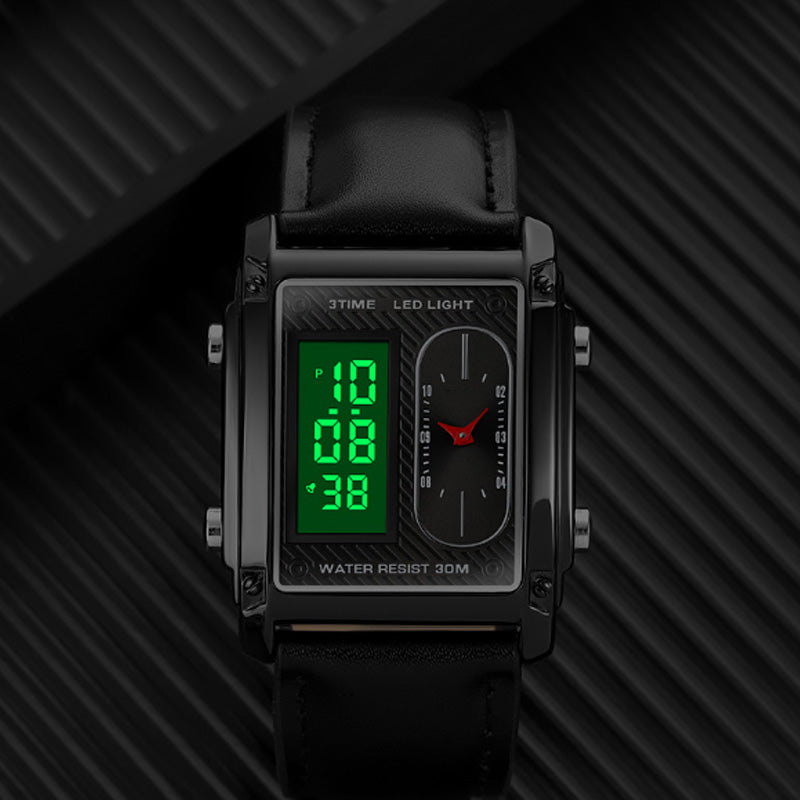 Tyylikäs monitoiminen vedenkestävä miesten kello