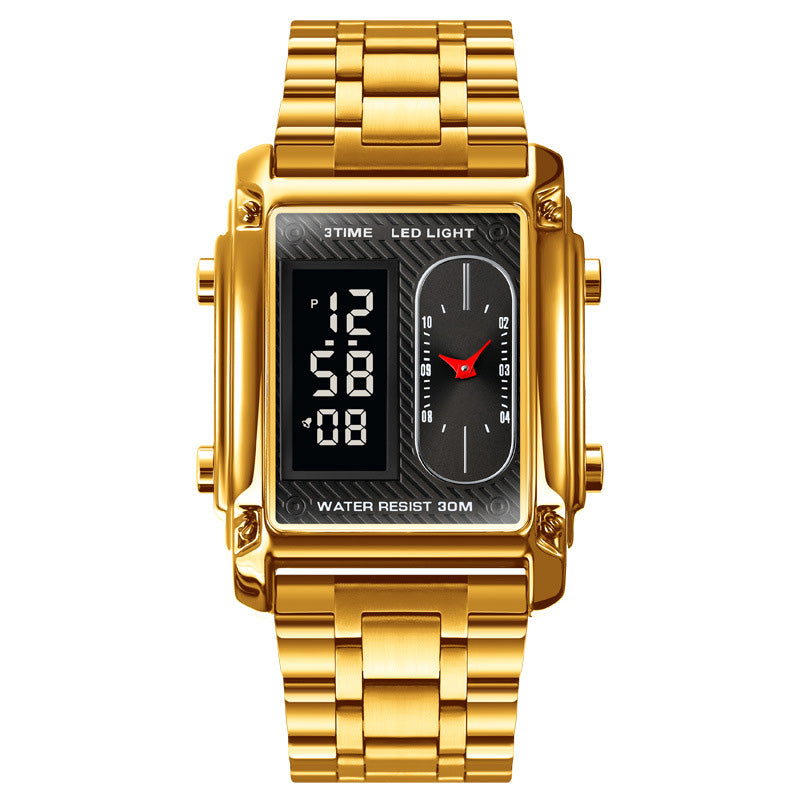 Tyylikäs monitoiminen vedenkestävä miesten kello