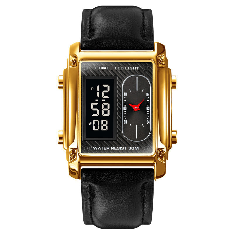 Tyylikäs monitoiminen vedenkestävä miesten kello