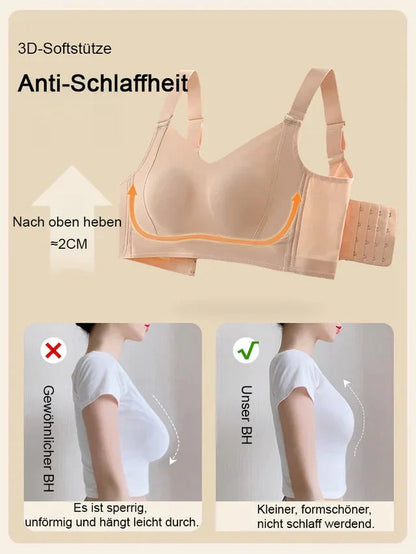 Drahtloser, nicht markierender, hautfreundlicher Push-Up-BH