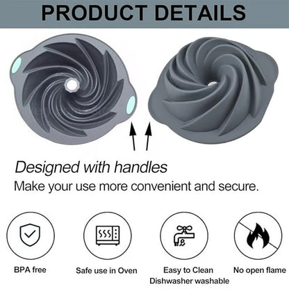 🍩Silikoni kakkumuotit asetettu helppoon leivontaan