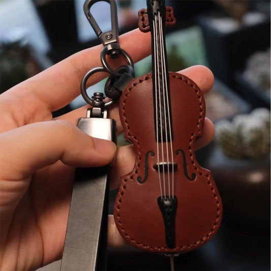 🎻Jopa 49 % alennusta!!🎵Tyylikäs viulun muotoinen avaimenperä