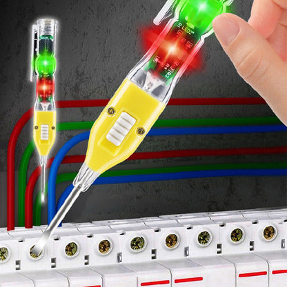 3-in-1 Magneettinen Jännitetesteri Ruuvimeisseli Taskulampulla