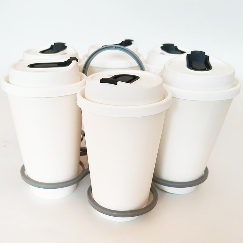 🥤🍺Taitettava muovinen 6 kupin juomapidike
