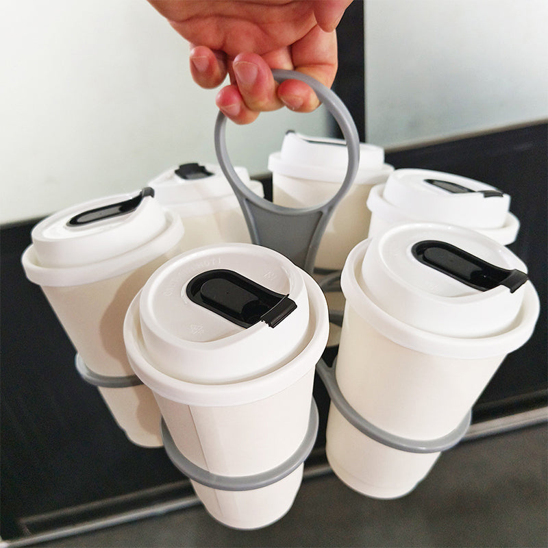 🥤🍺Taitettava muovinen 6 kupin juomapidike